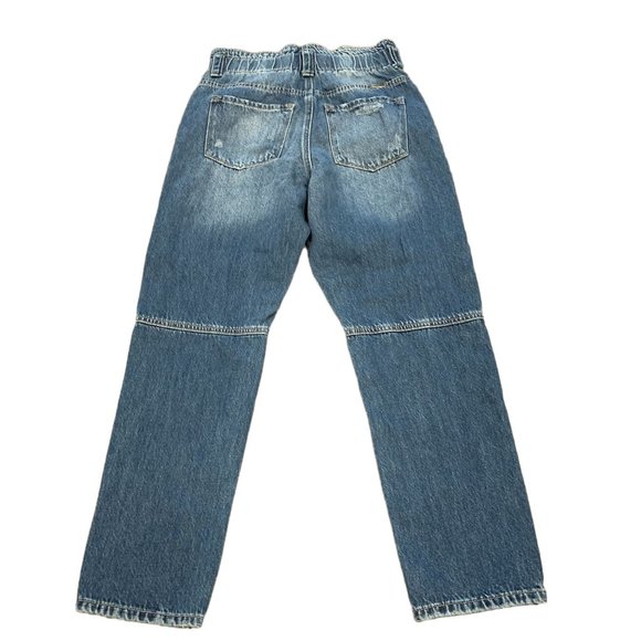 Kancan Sz 5/26 High Rise Button Fly Elastic Paperbag Waist Skinny Jeans - Picture 6 of 12